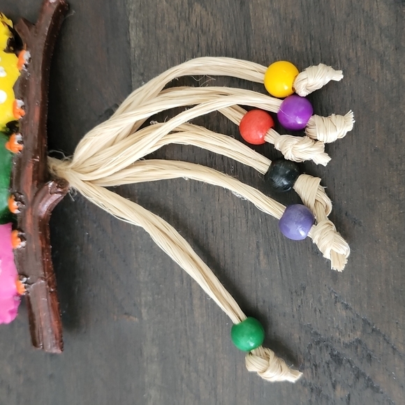 Baby owls ceramic handmade wall art - Picture 2 of 7